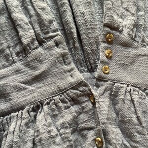 Anthropologie Gray Textured Dress
